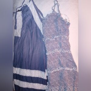 🌅🌿 Bundle of 2 Dresses Blue Ombre & Smocked Floral